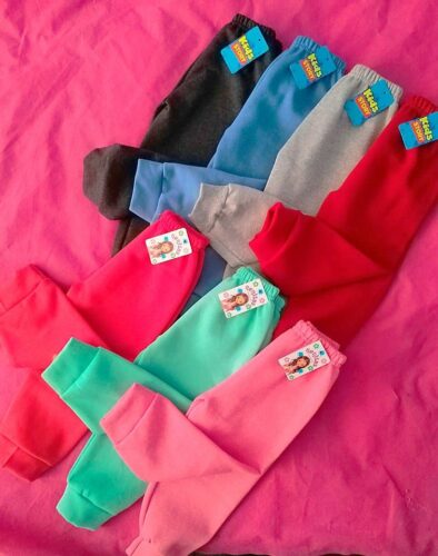 Pantalones de franela reactiva para niños y niñas (7 colores)