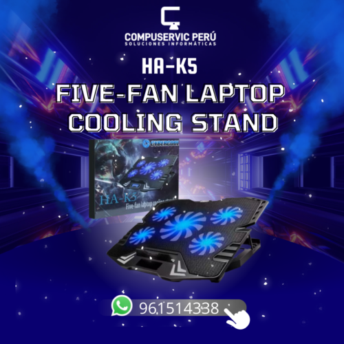 FIVE-FAN Laptop Cooling Stand