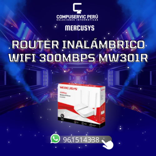 Router Inalámbrico WIFI 300MBPS MW301R