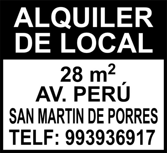 Alquiler de Local oficinas en Avenida Perú San Martin de Porres